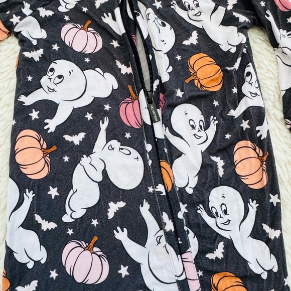 Girls Velveteen 0-3 months fall bamboo pajamas - Picture 4 of 6